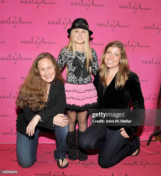 Co-Owner of Ooh! La, La! Couture Jennifer Rotunno, actress Emily Grace Reaves and Co-Owner of Ooh! La, La! Couture/Designer Annie Dugourd attend...