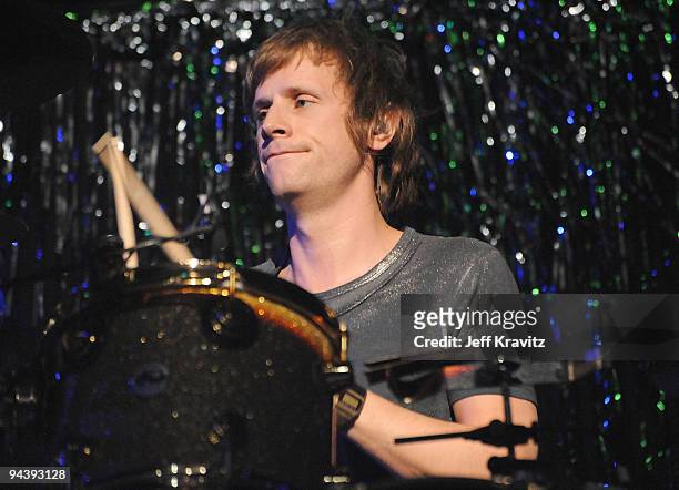 Dominic Howard of Muse performs at KROQ's Almost Acoustic Christmas 2009 - Day 2 on December 13, 2009 in Universal City, California.
