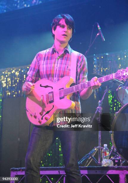 Ezra Koenig of Vampire Weekend performs at KROQ's Almost Acoustic Christmas 2009 - Day 2 on December 13, 2009 in Universal City, California.