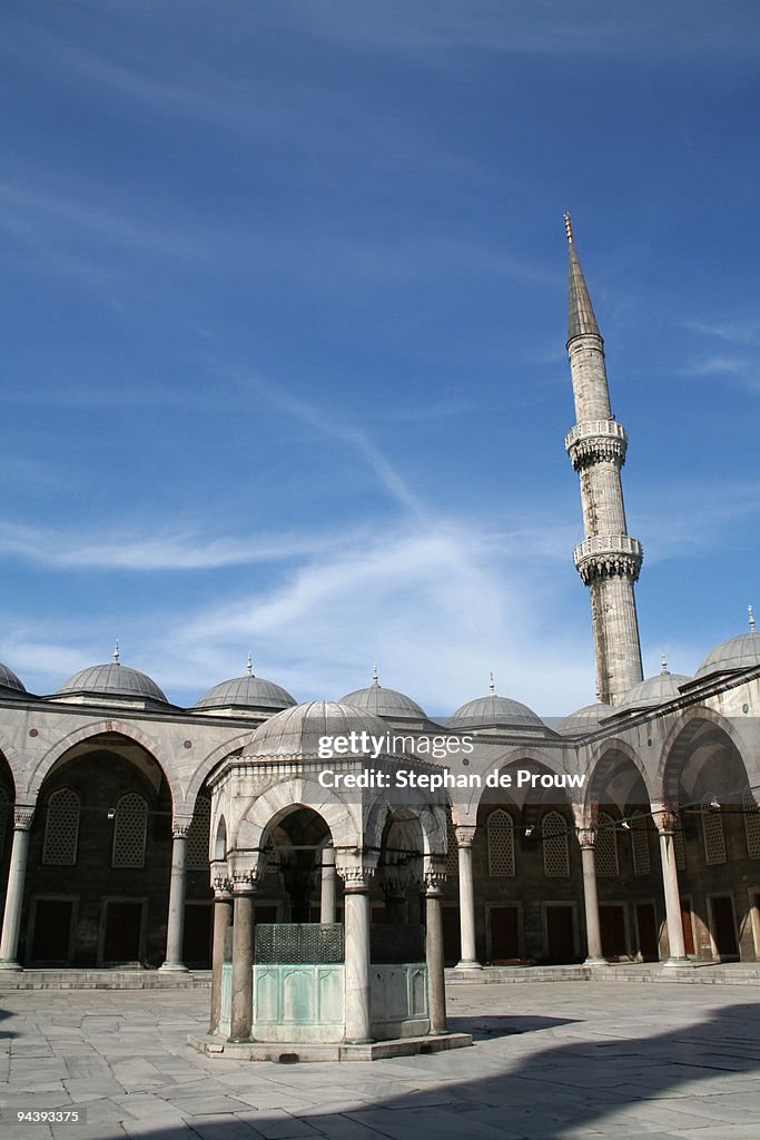Inner court of the Blue Mosque, Istanbul
