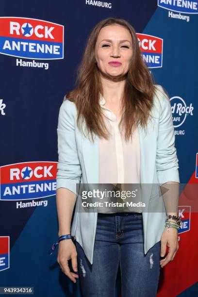 Ina Menzer during the Kick-Off Party to the start of the radio station Rock Antenne Hamburg at Hard Rock Cafe on April 9, 2018 in Hamburg, Germany.