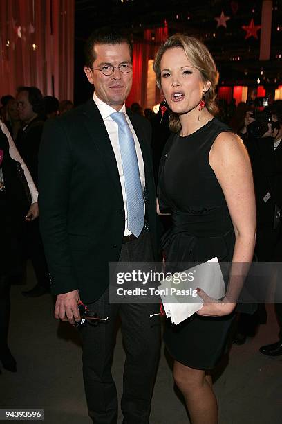 Karl-Theodor zu Guttenberg German Defense Minister and wife Stephanie attend the aftershow party of 'Ein Herz fuer Kinder' Gala at Studio 20 at...