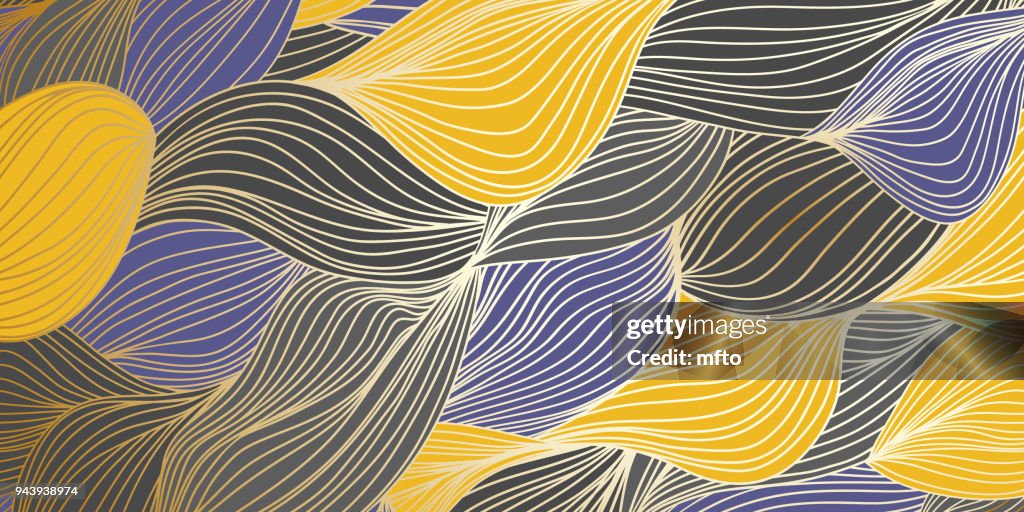 Multi colored wave background