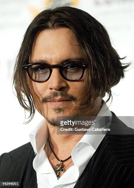 Actor Johnny Depp attends the Johnny Depp tribute during the 6th Annual Bahamas International Film Festival at Atlantis Paradise Island on December...