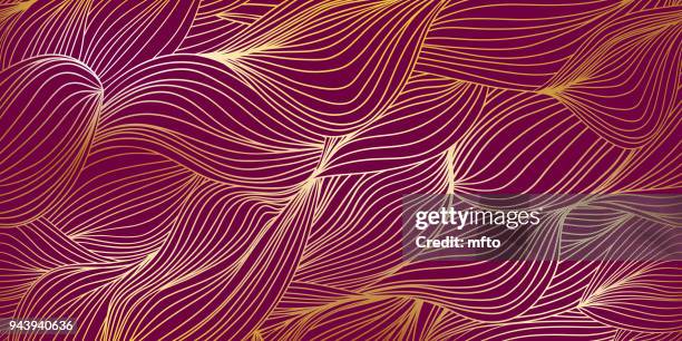 abstract wave background - metallic red texture stock illustrations