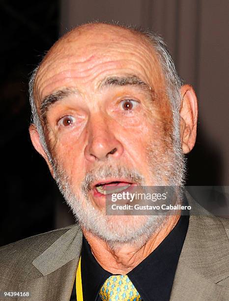 Sir Sean Connery attends the Johnny Depp tribute during the 6th Annual Bahamas International Film Festival at Atlantis Paradise Island on December...