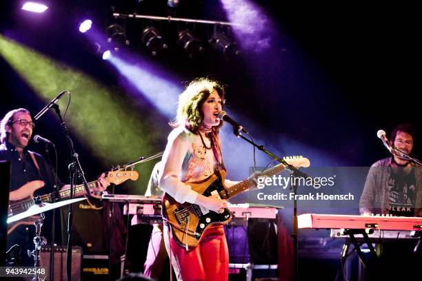 Singer Joan Wasser of the American band Joan as Police Woman performs live on stage during a concert at the Festsaal Kreuzberg on April 9, 2018 in...