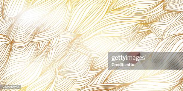 abstract wave background - gold background stock illustrations