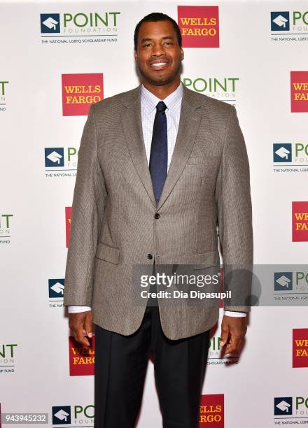 Basketball player Jason Collins attends as Point Foundation hosts Annual Point Honors New York Gala Celebrating The Accomplishments Of LGBTQ Students...