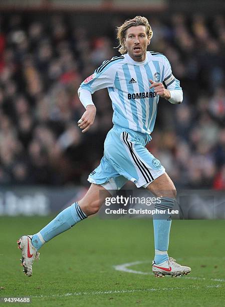 Robbie Savage of Derby County in action during the Coca-Cola Championship match between Watford and Derby County at Vicarage Road on December 12,...