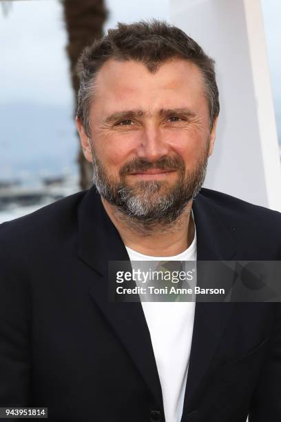 Alexandre Brasseur attends photocall for "Demain nous appartient" during the 1st Cannes International Series Festival on April 9, 2018 in Cannes,...