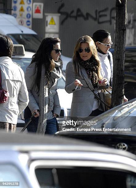 Spanish singer Amaia Montero seen shopping with a friend on December 11, 2009 in Madrid, Spain.