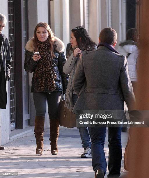 Spanish singer Amaia Montero seen shopping with a friend on December 11, 2009 in Madrid, Spain.