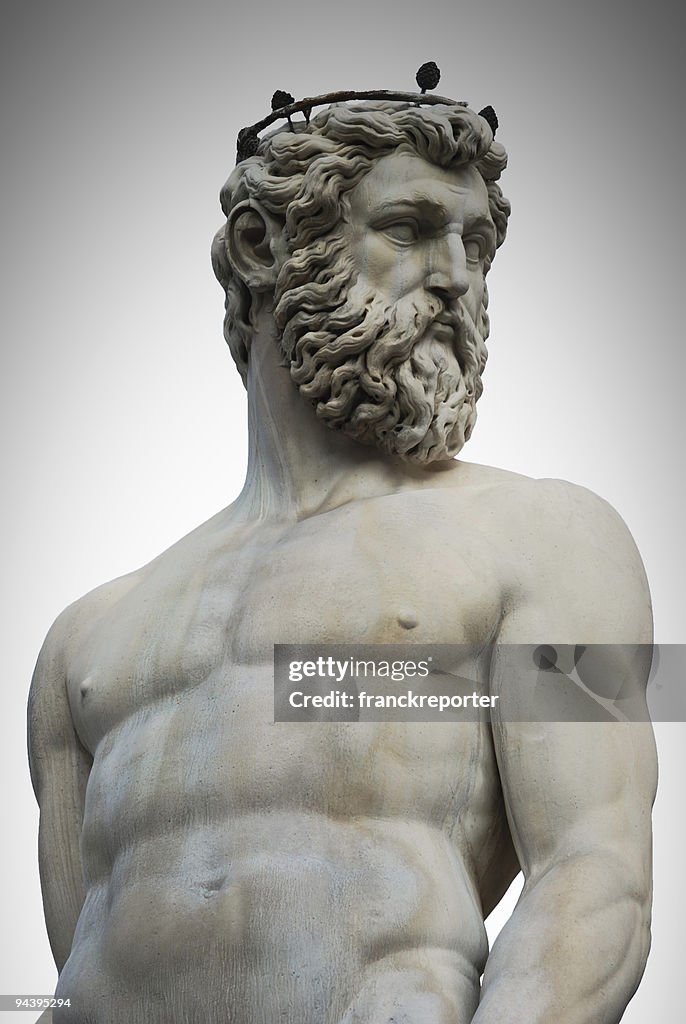 Marble Statue portrait of Nettuno