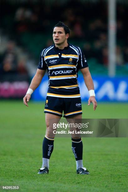 Willie Walker of Worcester Warriors during the Amlin Challenge Cup match between Worcester Warriors and Connaught Rugby at Sixways Stadium, Worcester...