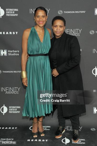 Isolde Brielmaier and honoree Alexandra Bell attends the International Center Of Photography's 2018 Infinity Awards on April 9, 2018 in New York City.