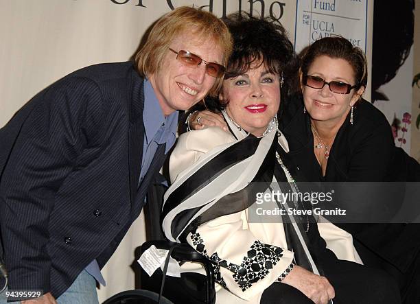 Tom Petty, Elizabeth Taylor and Carrie Fisher