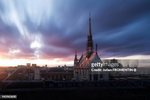 sainte-chapelle, paris - the sainte chapelle paris bildbanksfoton och bilder