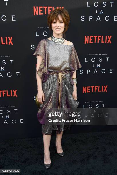 Parker Posey attends the premiere of Netflix's "Lost In Space" Season 1 at The Cinerama Dome on April 9, 2018 in Los Angeles, California.