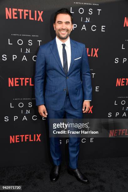 Ignacio Serricchio attends the premiere of Netflix's "Lost In Space" Season 1 at The Cinerama Dome on April 9, 2018 in Los Angeles, California.