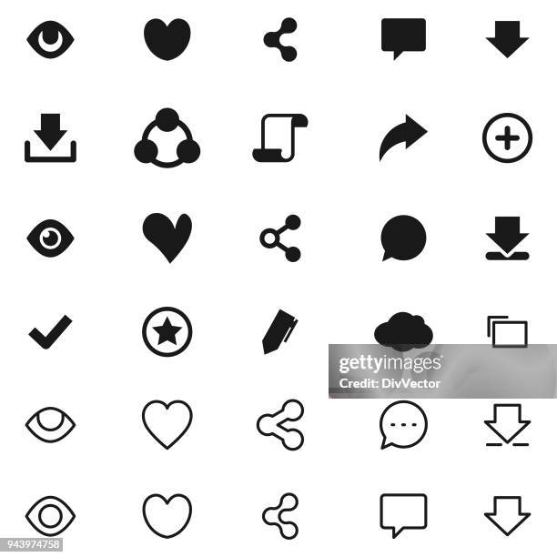 web icon set - tick insect stock illustrations
