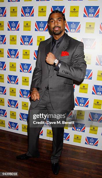 Boxer David Haye attends the British Comedy Awards on December 12, 2009 in London, England.