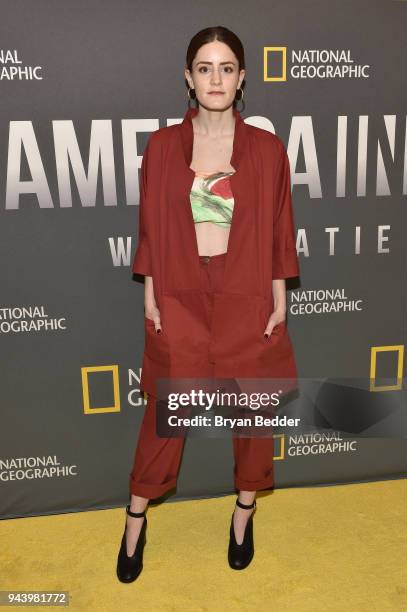 Kayla Foster, Actress, The Deuce, attends National Geographic's premiere screening of AMERICA INSIDE OUT WITH KATIE COURIC on April 9, 2018 in New...