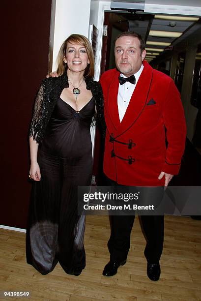 Actress Faye Ripley and actor John Thompson attend the British Comedy Awards on December 12, 2009 in London, England.