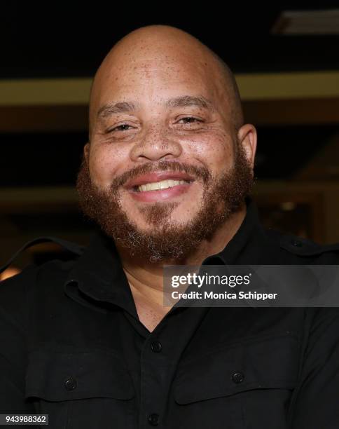 Comedian Hakim Coombs attends Gotham's New Talent Showcase at Gotham Comedy Club on April 9, 2018 in New York City.