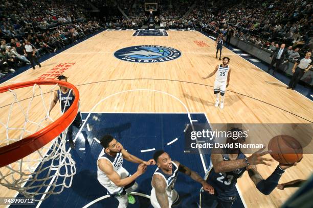 Ben McLemore of the Memphis Grizzlies shoots the ball against the Minnesota Timberwolves on April 9, 2018 at Target Center in Minneapolis, Minnesota....