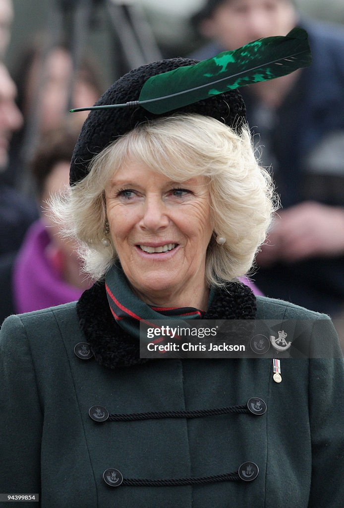 Duchess Of Cornwall Presents Campaign Medals To 4th Battalion The Rifles