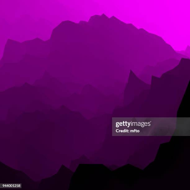 abstract background - purple mountains stock illustrations