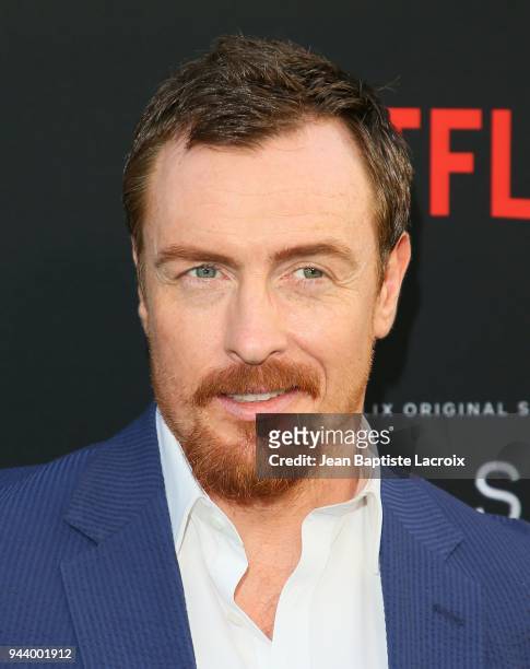Toby Stephens attends the premiere of Netflix's 'Lost In Space' Season 1 on April 9, 2018 in Los Angeles, California.