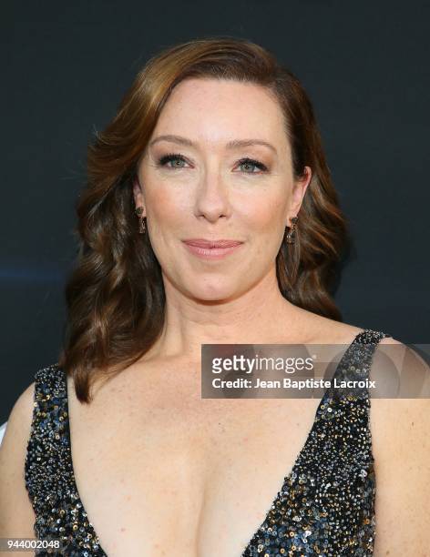 Molly Parker attends the premiere of Netflix's 'Lost In Space' Season 1 on April 9, 2018 in Los Angeles, California.
