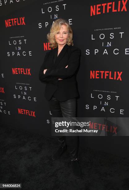 Marta Kristen attends Netflix's "Lost In Space" Los Angeles premiere on April 9, 2018 in Los Angeles, California.