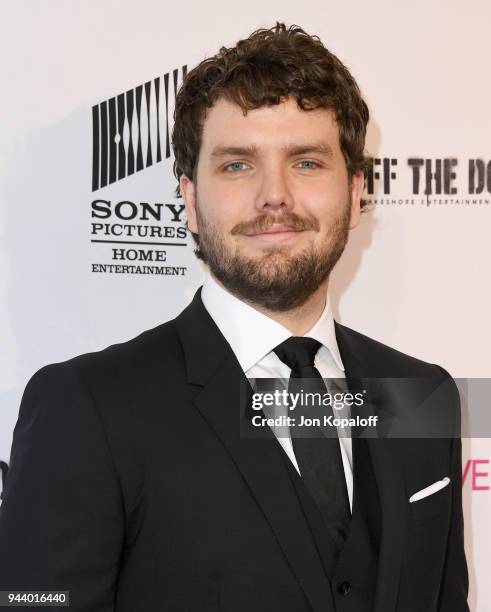 Austin Swift attends the Premiere Of Sony Pictures Home Entertainment And Off The Dock's "Cover Versions" at Landmark Regent on April 9, 2018 in Los...