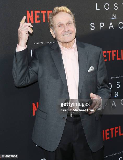 Mark Goddard arrives to the Los Angeles premiere of Netflix's "Lost In Space" Season 1 held at The Cinerama Dome on April 9, 2018 in Los Angeles,...