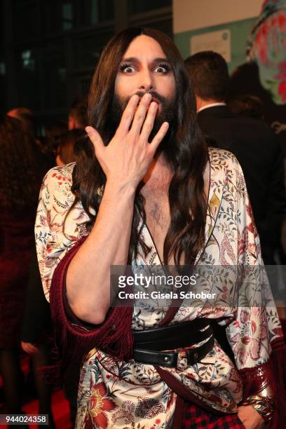 Conchita Wurst during the 13th Live Entertainment Award 2018 at Festhalle Frankfurt on April 9, 2018 in Frankfurt am Main, Germany.