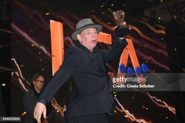 Ben Becker with award during the 13th Live Entertainment Award 2018 at Festhalle Frankfurt on April 9, 2018 in Frankfurt am Main, Germany.