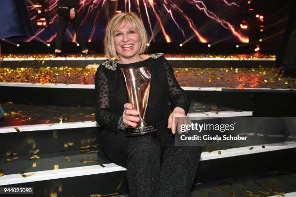 Mary Roos during the 13th Live Entertainment Award 2018 at Festhalle Frankfurt on April 9, 2018 in Frankfurt am Main, Germany.