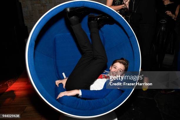 Maxwell Jenkins attends the Premiere Of Netflix's "Lost In Space" Season 1 After Party at Le Jardin LA on April 9, 2018 in Los Angeles, California.