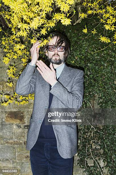 Singer Jarvis Cocker poses for a portrait shoot in London on April 14, 2009.