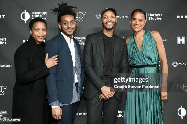 Alexandra Bell, Jonathan Gardenhire, Antwaun Sargent and Isolde Brielmaier attend the International Center of Photography's 2018 Infinity awards on...