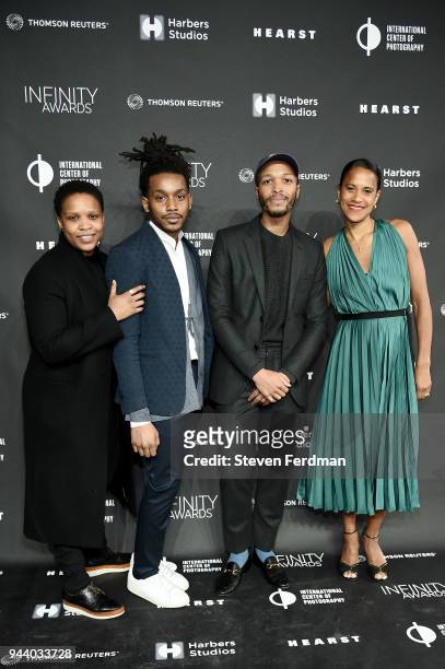 Alexandra Bell, Jonathan Gardenhire, Antwaun Sargent and Isolde Brielmaier attend the International Center of Photography's 2018 Infinity awards on...
