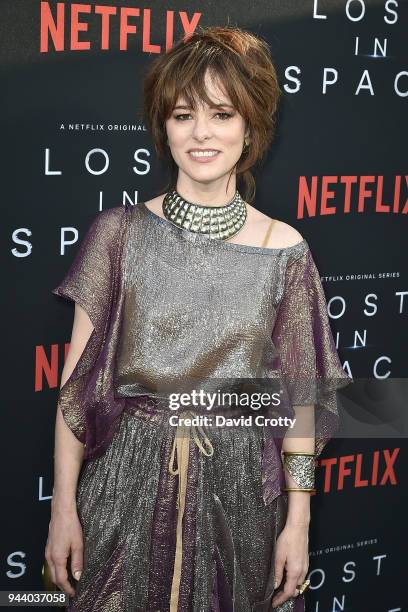 Parker Posey attends the "Lost In Space" Season 1 Premiere at ArcLight Cinerama Dome on April 9, 2018 in Hollywood, California.