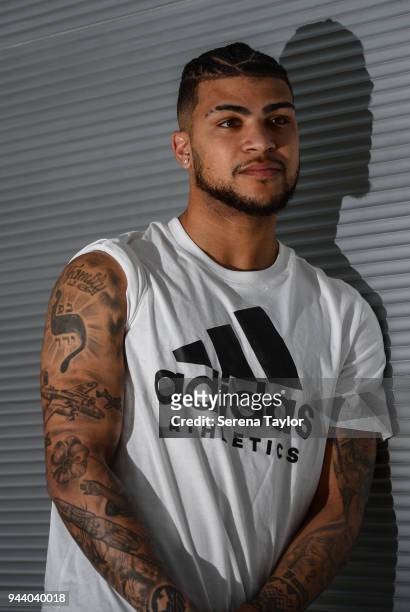 DeAndre Yedlin poses for photos during a photocall at Hotel La Finca Golf and Spa Resort on March 17 in Alicante, Spain.