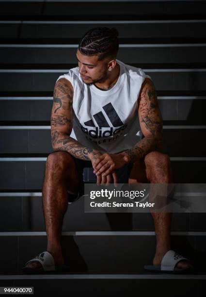 DeAndre Yedlin poses for photos during a photocall at Hotel La Finca Golf and Spa Resort on March 17 in Alicante, Spain.