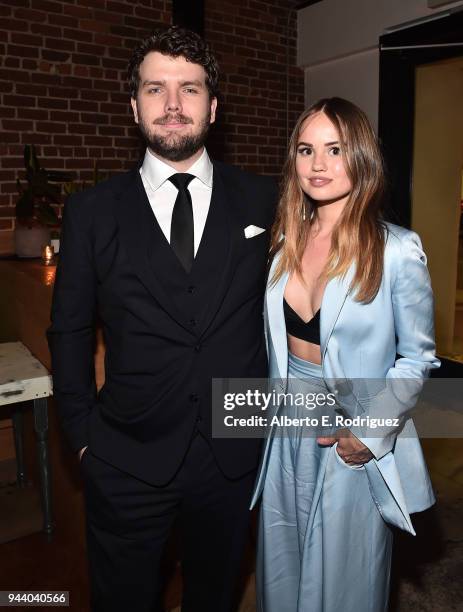 Austin Swift and Debby Ryan attend the after party for the premiere of Sony Pictures Home Entertainment and Off The Dock's "Cover Versions" at Fellow...