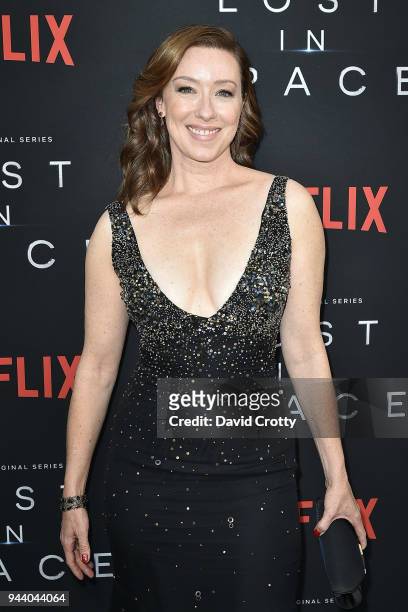Molly Parker attends the "Lost In Space" Season 1 Premiere at ArcLight Cinerama Dome on April 9, 2018 in Hollywood, California.