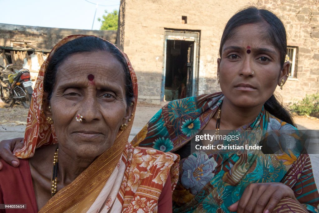 Devdasi Ritual Two Indian women of the former Devadasi (lit.: